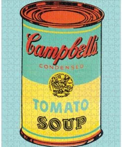 HausOfRex Looking Playing Loving Andy Warhol Campbell's Soup 2-in-1 Double-Sided Puzzle 500 Pcs.