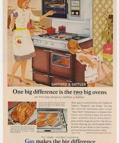 Gaffer & Sattler Gaffers & Sattler Vintage 60s Gas Stove Dining