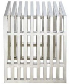 HausOfRex Living Stella Stainless Steel Bench Small Silver