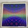 HausOfRex Looking Playing Loving Victor Vasarely "Reech" Serigraph, Authenticated & Framed