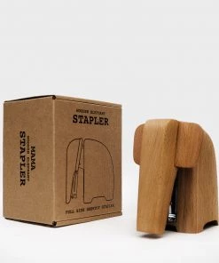 HausOfRex Looking Playing Loving Wooden Elephant Stapler