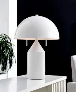 HausOfRex Dom Table Lamp White
