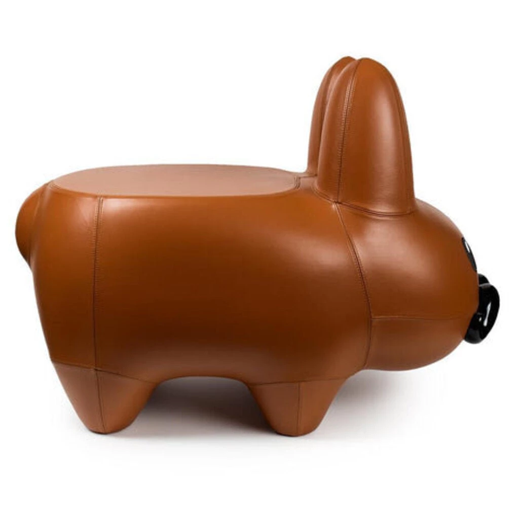 HausOfRex KIDROBOT ART GIANT LEATHER HAPPY LABBIT STOOL BY FRANK KOZIK Looking Playing Loving 3 HausOfRex KIDROBOT ART GIANT LEATHER HAPPY LABBIT STOOL BY FRANK KOZIK Looking Playing Loving
