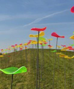 HausOfRex Looking Playing Loving Suncatcher Flower In Colorful Acrylic By The Artist René Hildebrand