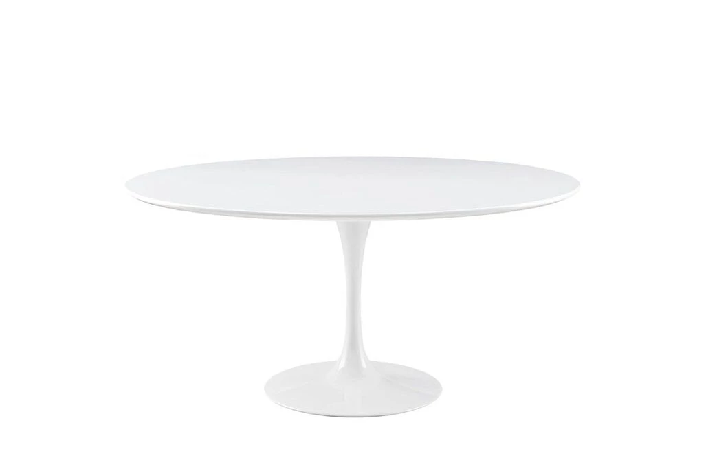 HausOfRex Tulip Table Dining / 60" Round / White Top / White Base 1 HausOfRex Tulip Table Dining / 60" Round / White Top / White Base