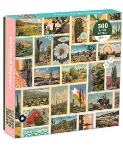 HausOfRex Painted Desert 500 Piece Puzzle Looking Playing Loving