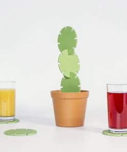 HausOfRex Looking Playing Loving Cactus Coasters (Bamboo)