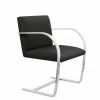 HausOfRex Knoll Brno Black Leather Chair Living