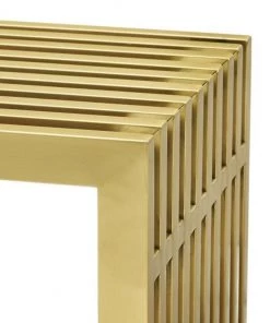 HausOfRex Stella Stainless Steel Bench Large Gold Living 6 HausOfRex Stella Stainless Steel Bench Large Gold Living