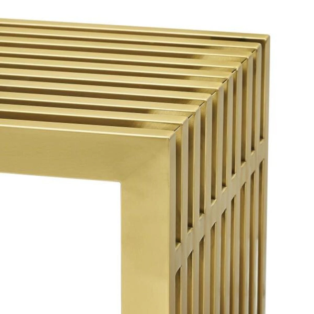 HausOfRex Stella Stainless Steel Bench Large Gold Living 3 HausOfRex Stella Stainless Steel Bench Large Gold Living