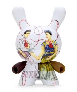 HausOfRex Frida Kahlo Masterpiece Dunny 8" The Two Fridas Looking Playing Loving