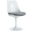 HausOfRex Tulip Side Chair Gray Upholstery