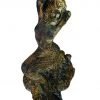HausOfRex Mermaid Gisante Statue In Concrete W/Faux-Bronze Patina Looking Playing Loving