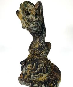 HausOfRex Mermaid Gisante Statue In Concrete W/Faux-Bronze Patina Looking Playing Loving