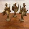 HausOfRex Mid Century Trio Of Geishas Gold Looking Playing Loving