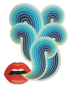 HausOfRex Jonathan Adler Lips Foil Puzzle 750 Pcs. Looking Playing Loving