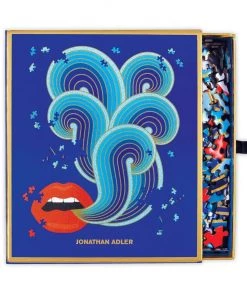 HausOfRex Jonathan Adler Lips Foil Puzzle 750 Pcs. Looking Playing Loving