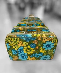HausOfRex 70s Floral Print Nested Suitcase Set By Bantam Travelware (set Of 5) 8 HausOfRex 70s Floral Print Nested Suitcase Set By Bantam Travelware (set Of 5)