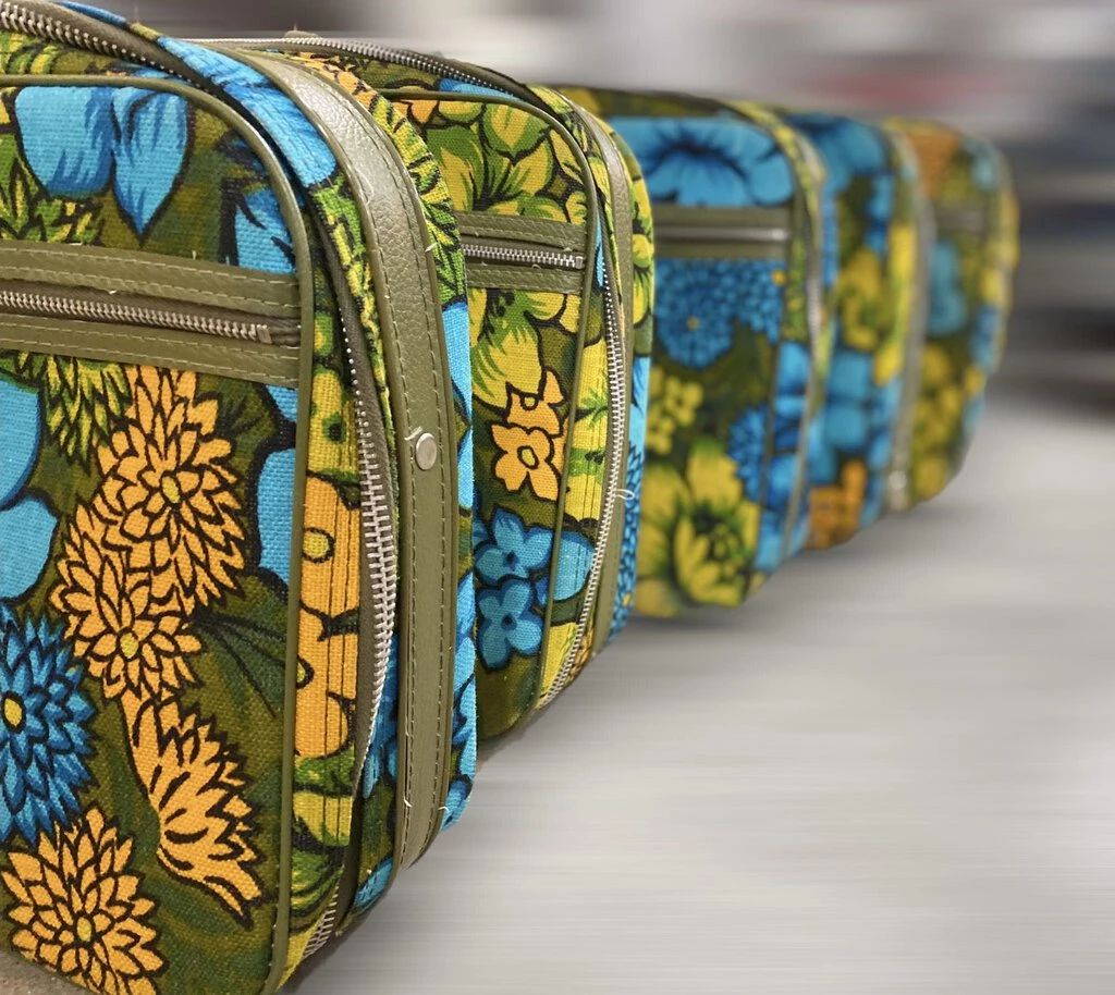 HausOfRex 70s Floral Print Nested Suitcase Set By Bantam Travelware (set Of 5) 2 HausOfRex 70s Floral Print Nested Suitcase Set By Bantam Travelware (set Of 5)