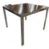 HausOfRex Chrome & Rosewood Side Table