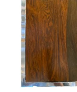 HausOfRex Chrome & Rosewood Side Table