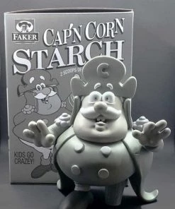 Popaganda Cereal Killers Series: Cap'n Cornstarch Monotone By Ron English Looking Playing Loving