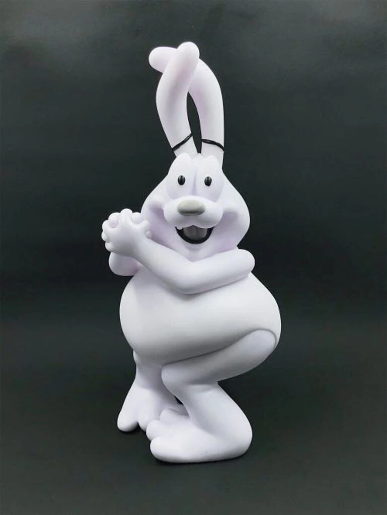 Popaganda Looking Playing Loving Cereal Killers Series: Tricky The Obese Bunny Monotone By Ron English 3 Popaganda Looking Playing Loving Cereal Killers Series: Tricky The Obese Bunny Monotone By Ron English