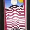 HausOfRex Victor Vasarely "Sunbather" 1982 Signed And Numbered 171 / 250 Serigraph On Black Paper