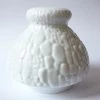 Looking Playing Loving West German Vintage White Reptile Skin Glaze Vase By AK Kaiser (RARE)