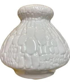 Looking Playing Loving West German Vintage White Reptile Skin Glaze Vase By AK Kaiser (RARE)