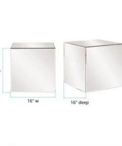 HausOfRex Mirrored Cube - Clear 9 HausOfRex Mirrored Cube - Clear