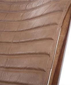 HausOfRex Living Butterfly Chair In Brown Leather