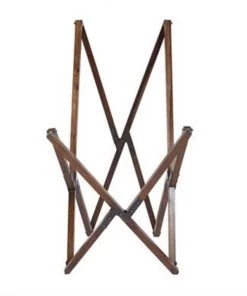 HausOfRex Living Butterfly Chair In Brown Leather