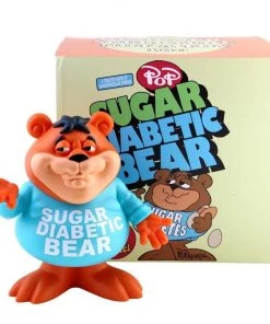 Popaganda Cereal Killers Series: Sugar Diabetic Bear By Ron English Looking Playing Loving