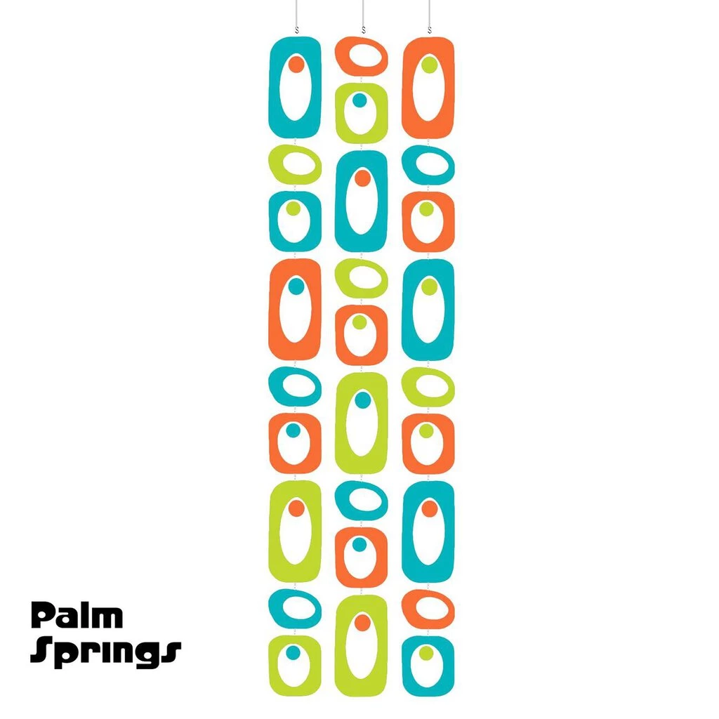 HausOfRex Looking Playing Loving Mobile Art Curtain: Jeannie Stardust / Palm Springs / 50" X 24" 1 HausOfRex Looking Playing Loving Mobile Art Curtain: Jeannie Stardust / Palm Springs / 50" X 24"