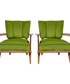 HausOfRex SK40 Armchairs By Etienne-Henri Martin For Steiner, 1950s (pair)