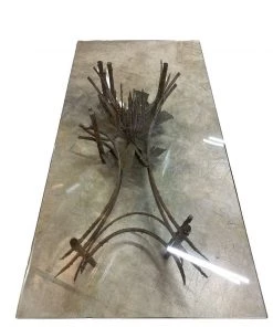 HausOfRex Silas Seandel Water Lily Coffee Table In Brutalist Bronze Patina