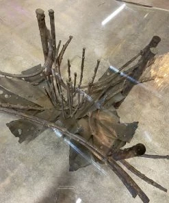 HausOfRex Silas Seandel Water Lily Coffee Table In Brutalist Bronze Patina