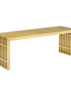 HausOfRex Stella Stainless Steel Bench Medium Gold