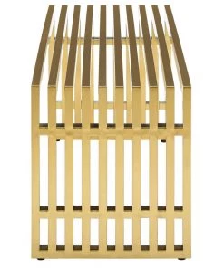 HausOfRex Stella Stainless Steel Bench Medium Gold
