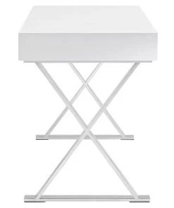 HausOfRex Celia Desk With Silver Base