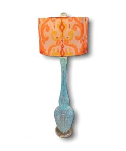 HausOfRex Lighting Candy Glass Lamp In Azure & Orange