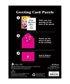 HausOfRex Andy Warhol Greeting Card Puzzle: Marilyn