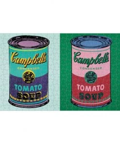 HausOfRex Andy Warhol Lenticular Jigsaw Puzzle: Soup Cans, 300 Pcs. Looking Playing Loving