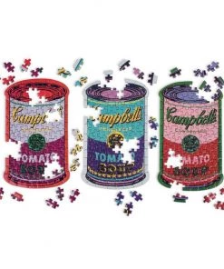 HausOfRex Looking Playing Loving Andy Warhol Shaped & Canned Puzzles: Soup Cans