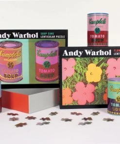 HausOfRex Looking Playing Loving Andy Warhol Shaped & Canned Puzzles: Soup Cans