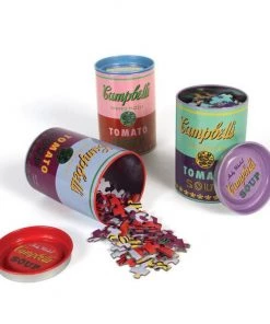 HausOfRex Looking Playing Loving Andy Warhol Shaped & Canned Puzzles: Soup Cans