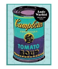 HausOfRex Looking Playing Loving Andy Warhol Greeting Card Puzzle: Soup Can