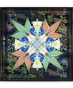 HausOfRex Christian Lacroix Flowers Galaxy Lacquer Tray Looking Playing Loving