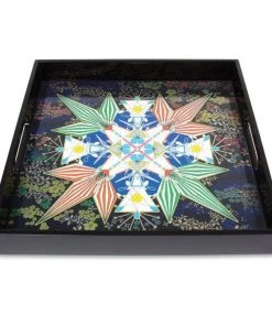 HausOfRex Christian Lacroix Flowers Galaxy Lacquer Tray Looking Playing Loving